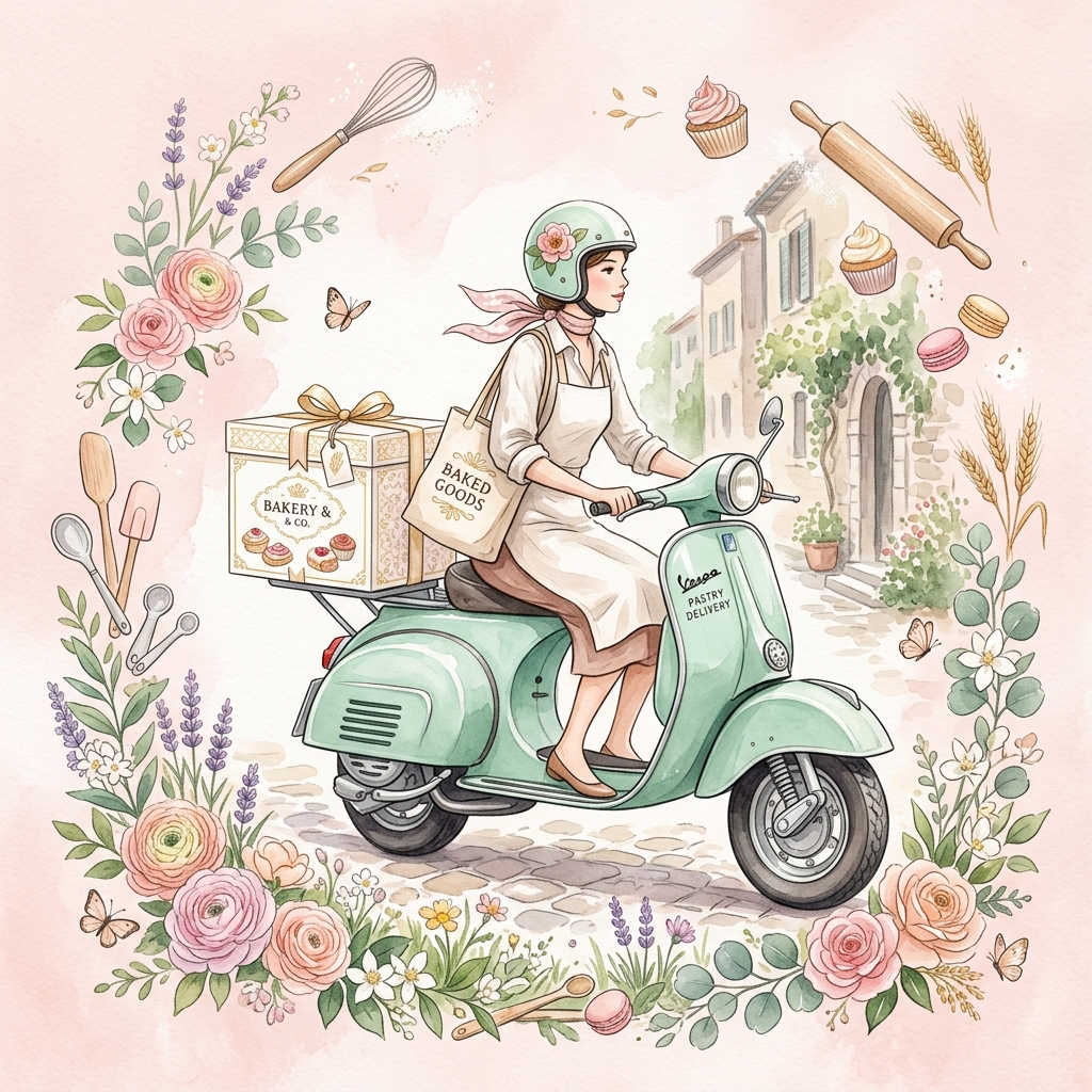 Singapore Delivery & Pickup Map Illustration